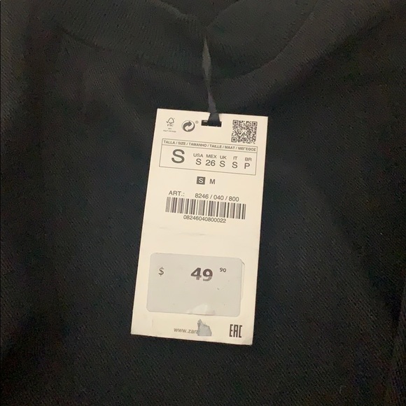 Zara Ruffled Denim Top - Picture 4 of 4